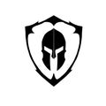 Shield and emblem on a white background  vector illustration Royalty Free Stock Photo