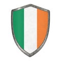 Shield flag ireland irish emblem country state shape