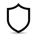 Shield frame vector icon Royalty Free Stock Photo