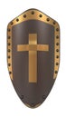 Shield with golden cross