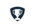 Shield Guard Trophy Icon Logo Design Element