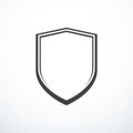 Shield icon vector illustration Royalty Free Stock Photo