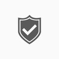 Shield icon, aegis, egis, protect, safe Royalty Free Stock Photo