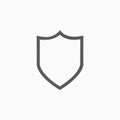 Shield icon, aegis, egis, protect, safe, security Royalty Free Stock Photo