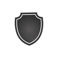 Shield Icon in trendy flat style design with modern line waves. Shield symbol for web site design, logo, app, UI, presentation.