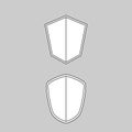 Shield icon vector art design Royalty Free Stock Photo