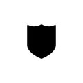 Shield icon white background isolated stock vector Royalty Free Stock Photo