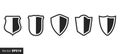 Shield icons collection. Protect, security, defense, family crest, heraldry protect shield set Royalty Free Stock Photo