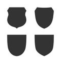 Shield icons set Royalty Free Stock Photo