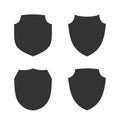 Shield icons set Royalty Free Stock Photo