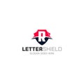 Shield and Letter R Logo Templates