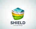 Shield logo business branding icon Royalty Free Stock Photo