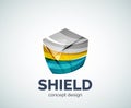 Shield logo business branding icon Royalty Free Stock Photo