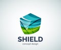 Shield logo business branding icon Royalty Free Stock Photo