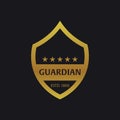 Shield logo. Protection company. Security. Guardian. Vector illustration.