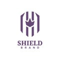 Shield logo template for your security, guard, safe, protect business