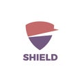 Shield logo template for your security, guard, safe, protect business