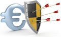 Shield protect safe Euro money security