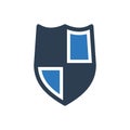 Shield protection security icon Royalty Free Stock Photo