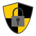 shield safety lock Royalty Free Stock Photo