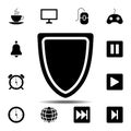 shield, screen, guard, baffle, shell, gate icon. Simple glyph vector element of web, minimalistic icons set for UI and UX, website