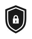 Shield security lock icon Royalty Free Stock Photo
