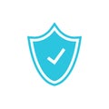 Shield security protection symbol.