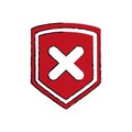 Shield security symbol Royalty Free Stock Photo