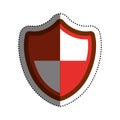 Shield security symbol Royalty Free Stock Photo