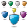 Shield set Royalty Free Stock Photo