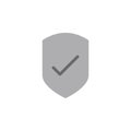 shield with a tick icon. Element of web icon for mobile concept and web apps. Colored isolated shield with a tick icon can be used Royalty Free Stock Photo