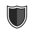 Shield vector icon isolated. Security or safe sign. Internet defence symbol. Web technology secure icon Royalty Free Stock Photo