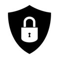 Shield vector icon security protection symbol for graphic design, logo, web site, social media, mobile app, ui illustration Royalty Free Stock Photo