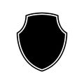 Shield vector illustration. Shield shape icons. Symbol shape. Different shields collection. Police badge. Security symbol. Protect Royalty Free Stock Photo