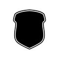 Shield vector illustration. Shield shape icons. Symbol shape. Different shields collection. Police badge. Security symbol. Protect Royalty Free Stock Photo
