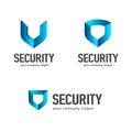 Shield. Vector logo template. Symbol of security. Royalty Free Stock Photo