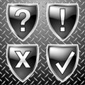 Shieldbuttons1 Royalty Free Stock Photo