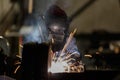 Shielded metal arc welding Royalty Free Stock Photo