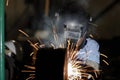 Shielded metal arc welding Royalty Free Stock Photo