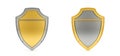 Shields isolated on white background Royalty Free Stock Photo