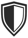 Shiels icon. Protection symbol. Safety and security sign