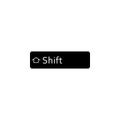 shift button icon. Element of web icons. Premium quality graphic design icon. Signs and symbols collection icon for websites, web