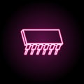 Shift register neon icon. Simple thin line, outline vector of computer parts icons for ui and ux, website or mobile application Royalty Free Stock Photo
