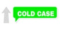 Shifted Cold Case Green Chat Cloud and Mesh Carcass Arrow Up