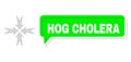 Shifted Hog Cholera Green Chat Frame and Mesh 2D Compression Arrows