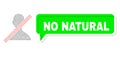 Shifted No Natural Green Chat Frame and Mesh 2D Closed User