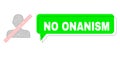 Shifted No Onanism Green Chat Frame and Mesh Wireframe Closed Man