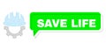 Shifted Save Life Green Chat Cloud and Mesh Network Development Hardhat