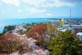 View from Nagahama Castle in Shiga, Japan Royalty Free Stock Photo