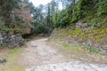 Azuchi Castle Ruins in Aduchi, Shiga, Japan. Azuchi Castle was one of the primary castles of Oda